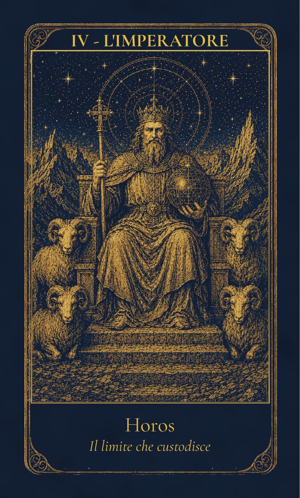 L'Imperatore – Arcano Maggiore IV, carta di Grace